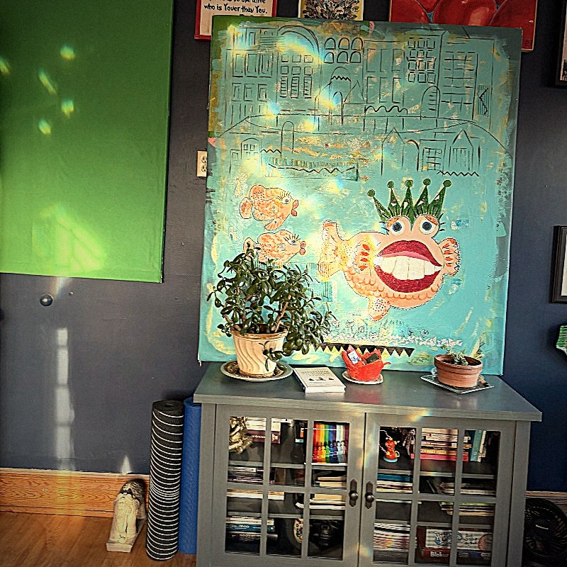 electronics workspace