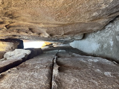 narrow canyon passage